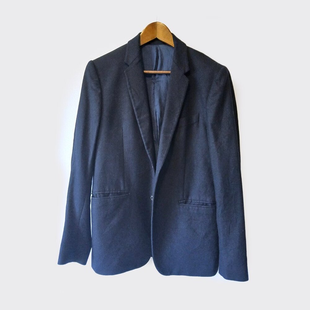 MAURO GRIFONI - Navy wool blazer - Sz 48 (fits S)